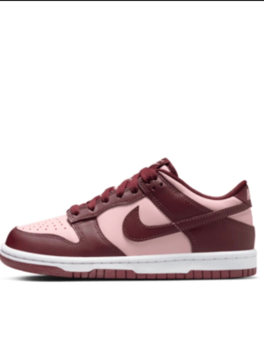 Nike Kids Low-Top Sneakers in Pink & Maroon